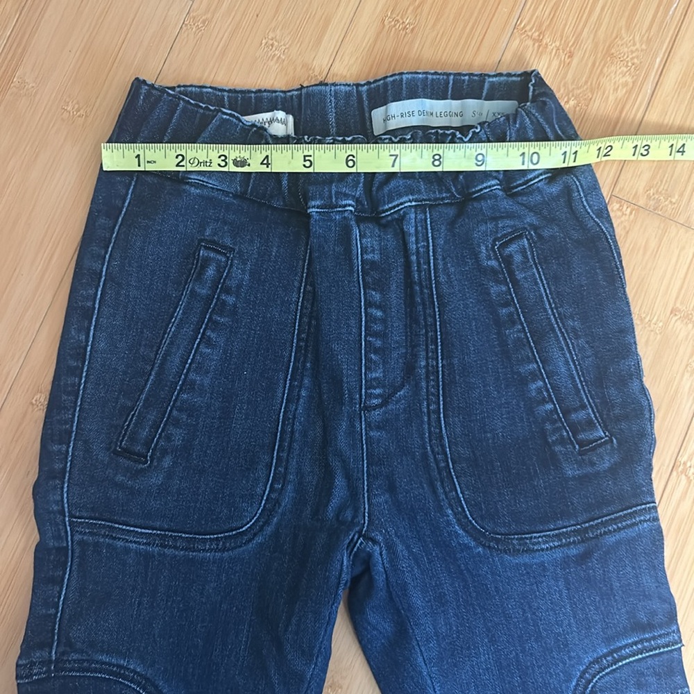 Anthropologie Pilcro & the Letterpress High Rise Denim Jean Leggings women’s XXS - Picture 6 of 11